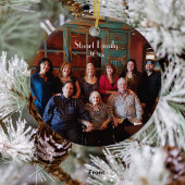 カスタマイズ可能な両面クリスマスオーナメント セラミックオーナメント