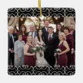 カスタマイズ可能な両面スエレガントクロール2枚の写真 セラミックオーナメント (正面)