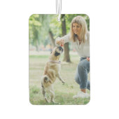 カスタマイズ可能な両面写真パーソナライズされた カーエアーフレッシュナー (裏面)