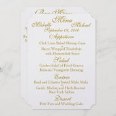 カスタマイズ可能な両面結婚メニュー メニュー (正面/裏面)