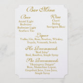 カスタマイズ可能な両面結婚メニュー メニュー (裏面)