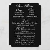 カスタマイズ可能な両面結婚メニュー メニュー (裏面)