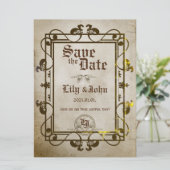 カスタマイズ可能な中世ファンタジー 招待状 (スタンド正面)