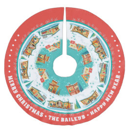 カスタマイズ可能な中世紀の家モダン屋 ブラッシュドポリエステルツリースカート