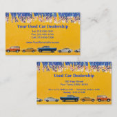 カスタマイズ可能な中古車のディーラーの名刺 名刺 (正面/裏面)