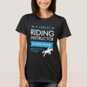 カスタマイズ可能な乗馬インストラクター Tシャツ (正面)