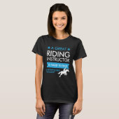 カスタマイズ可能な乗馬インストラクター Tシャツ (正面フル)