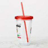 カスタマイズ可能な乳製品アレルギーカップ アクリルタンブラー (左)