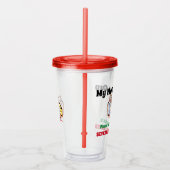 カスタマイズ可能な乳製品アレルギーカップ アクリルタンブラー (右)