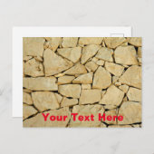 カスタマイズ可能な乾式石壁 ポストカード (正面/裏面)