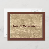 カスタマイズ可能な予約リマインダー ポストカード (正面/裏面)