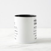 カスタマイズ可能な人間の太陽の定義 マグカップ (中央)