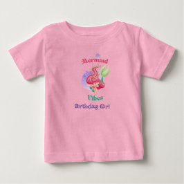 カスタマイズ可能な人魚スタイルの幼児用Tシャツ ベビーTシャツ