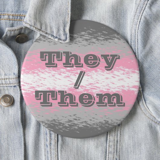 カスタマイズ可能な代名詞グランジーデミギルプライドフラグ 缶バッジ (インサイチュ)