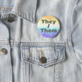 カスタマイズ可能な代名詞Boho Genderfaunプライドフラグ 缶バッジ (インサイチュ)