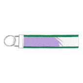 カスタマイズ可能な代名詞Genderqueerプライドフラグ リストバンドキーホルダー (鍵左)