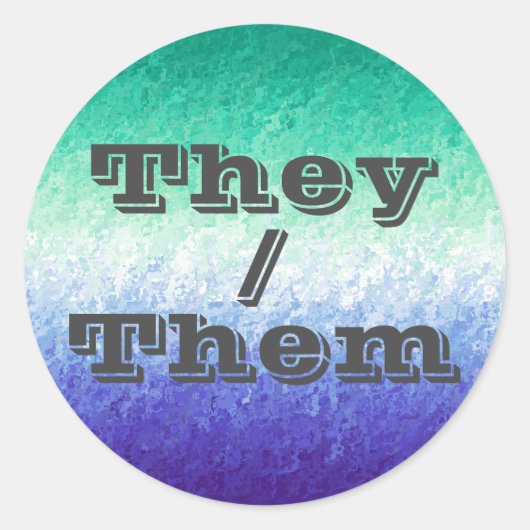 カスタマイズ可能な代名詞MLM男性を愛する男性プライドフラグ ラウンドシール (正面)