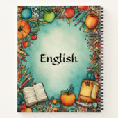 カスタマイズ可能な件名ノートブック ノートブック (裏面)