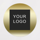 カスタマイズ可能な企業のビジネスロゴデザイン金ゴールド ラベル (デザイン2)