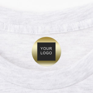 カスタマイズ可能な企業のビジネスロゴデザイン金ゴールド ラベル