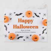 カスタマイズ可能な企業 ハッピーハロウィン かわいい シーズンポストカード (正面)