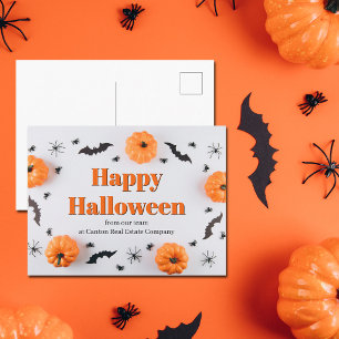 カスタマイズ可能な企業 ハッピーハロウィン かわいい シーズンポストカード