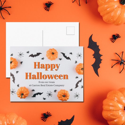 カスタマイズ可能な企業 ハッピーハロウィン かわいい シーズンポストカード