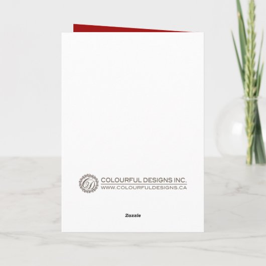 カスタマイズ可能な休日の写真カード シーズンカード (裏面)