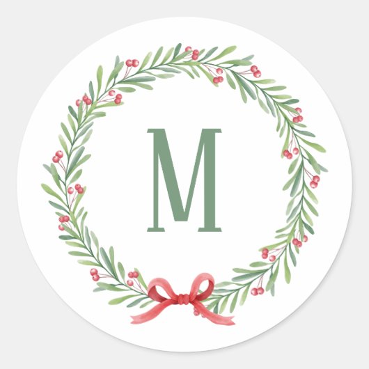 カスタマイズ可能な休日の手紙とギフトシール ラウンドシール (正面)