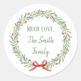 カスタマイズ可能な休日の手紙とギフトシール ラウンドシール