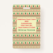 カスタマイズ可能な休日イベント仕入先IDバッジ バッジ (裏面)