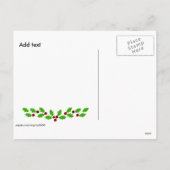 カスタマイズ可能な休日テンプレート シーズンポストカード (裏面)