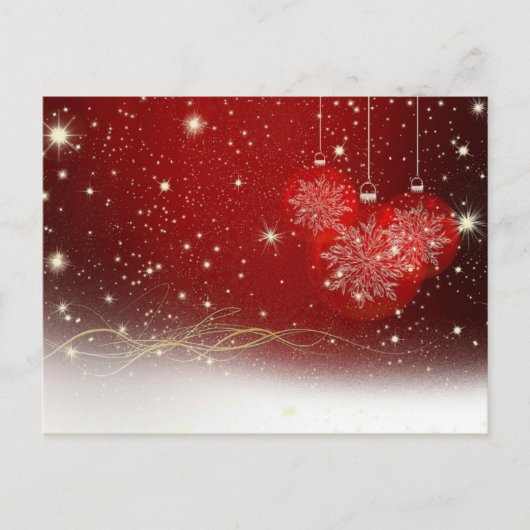 カスタマイズ可能な休日テンプレート シーズンポストカード (正面)