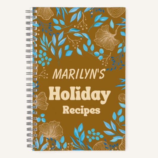 カスタマイズ可能な休日書レシピ独自の ノートブック (正面)