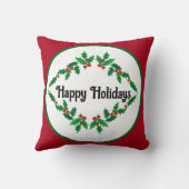 カスタマイズ可能な休日 – クリスマス装飾用クッション クッション (裏面)