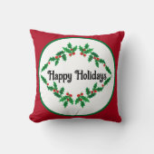 カスタマイズ可能な休日 – クリスマス装飾用クッション クッション (正面)