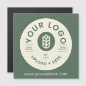 カスタマイズ可能な会社ロゴSage Green (正面/裏面)