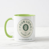 カスタマイズ可能な会社ロゴWebサイトMag マグカップ (左)