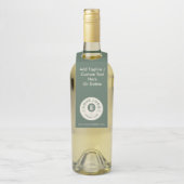 カスタマイズ可能な会社ロゴWebサイトSage Green ボトルネックタグ (ボトル)