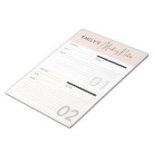 カスタマイズ可能な会議メモメモプランナーメモ ノートパッド (アングル)