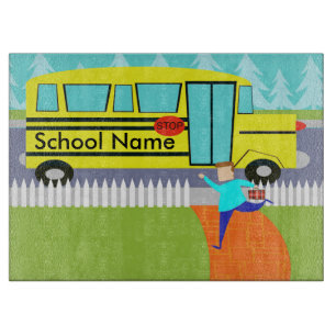 カスタマイズ可能な伝染性のスクールバスのまな板 カッティングボード