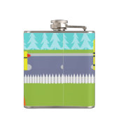 カスタマイズ可能な伝染性のスクールバスのフラスコ フラスク (裏面)