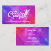 カスタマイズ可能な住宅清掃名刺ロゴ 名刺 (正面/裏面)
