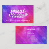 カスタマイズ可能な住宅清掃名刺 名刺 (正面/裏面)