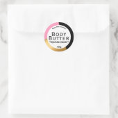 カスタマイズ可能な体バターラベル ラウンドシール (バッグ)