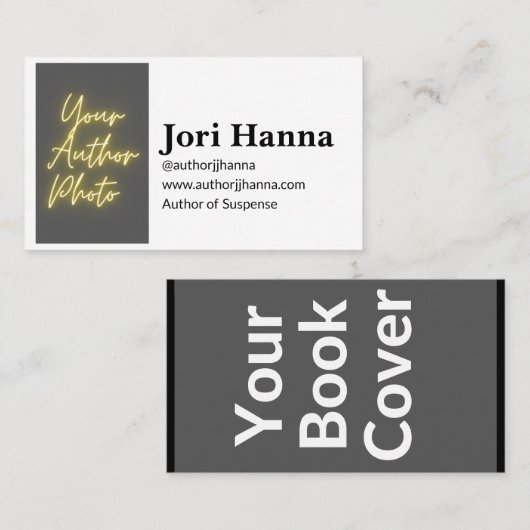 カスタマイズ可能な作家名刺 名刺 (正面/裏面)