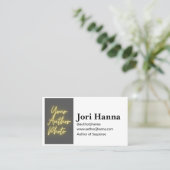 カスタマイズ可能な作家4冊のブック名刺 名刺 (スタンド正面)