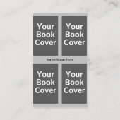 カスタマイズ可能な作家4冊のブック名刺 名刺 (裏面)