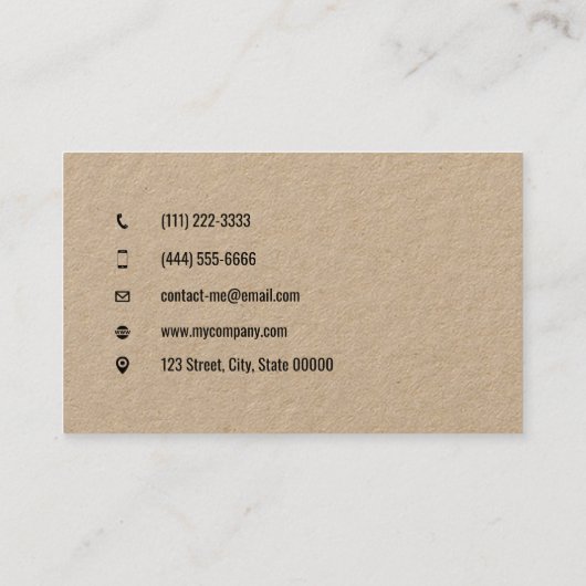 カスタマイズ可能な便利屋の家の修理 名刺 (裏面)