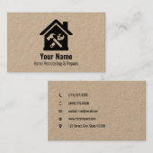 カスタマイズ可能な便利屋の家の修理 名刺 (正面/裏面)
